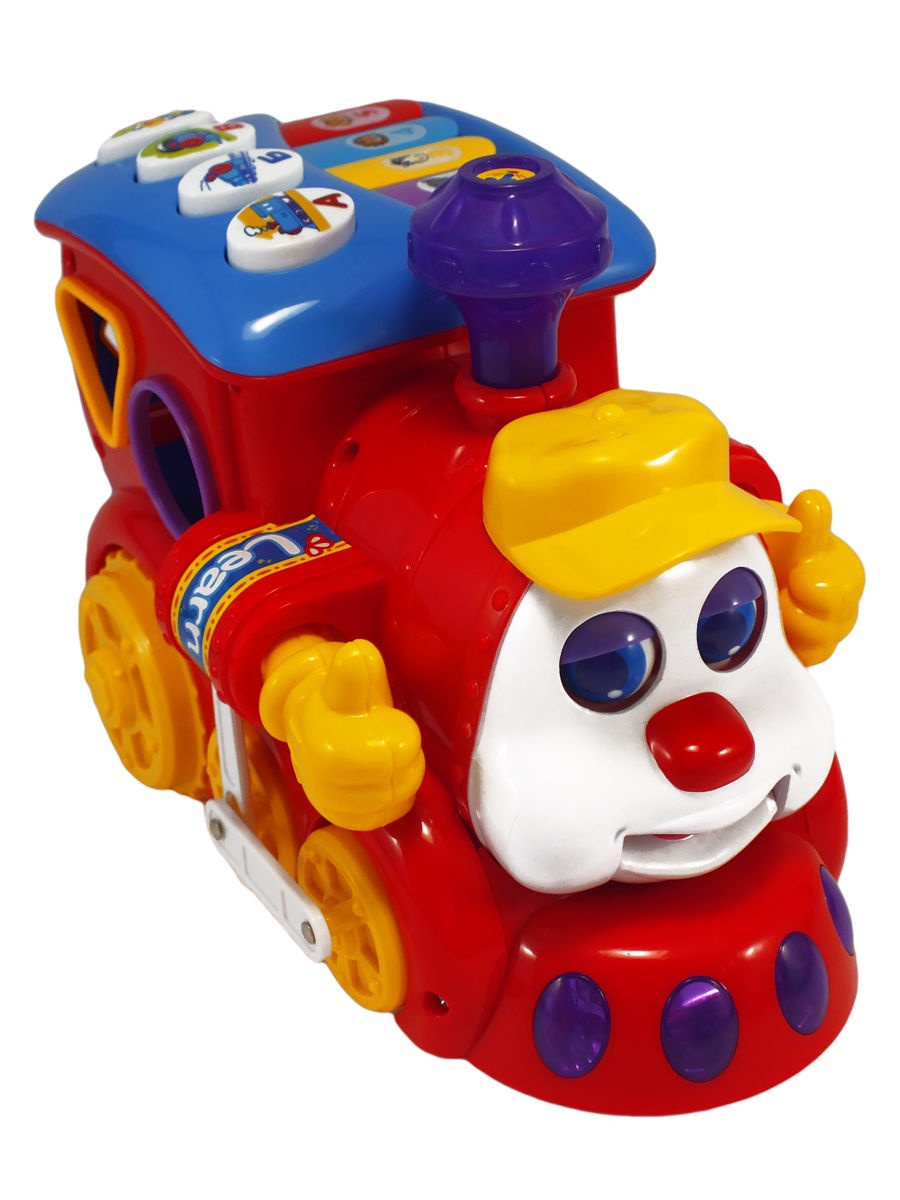 фото Развивающая игрушка LI FA "Смышленый паровозик", 69540, красный