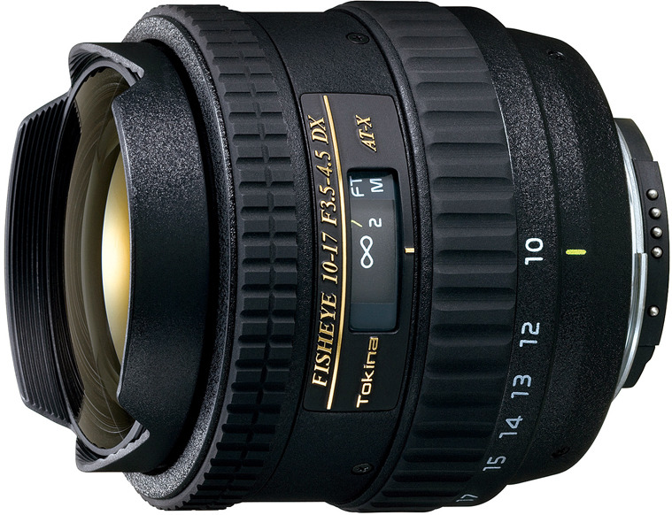 Объектив Tokina AT-X 10-17mm 107 F3.5-4.5 DX Fisheye N/AF для Nikon, Black - изображение