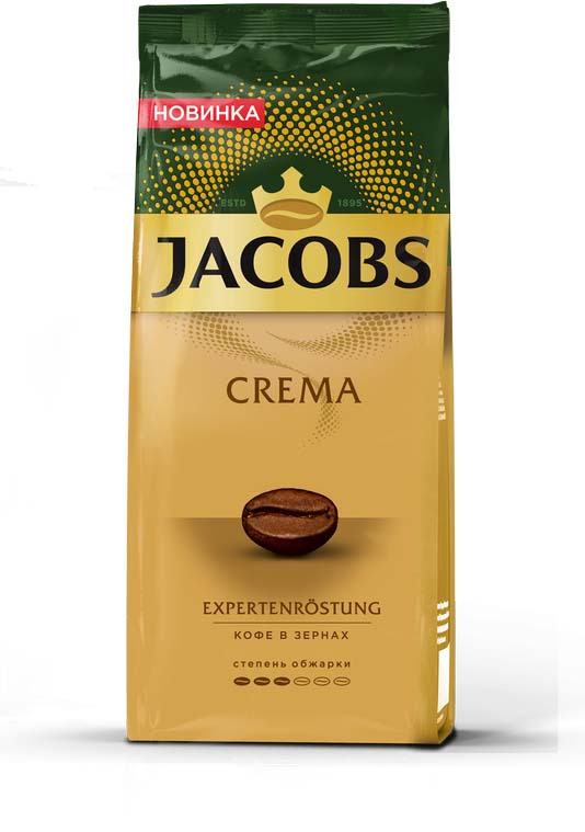 Кофе в зернах Jacobs Crema, 230 г