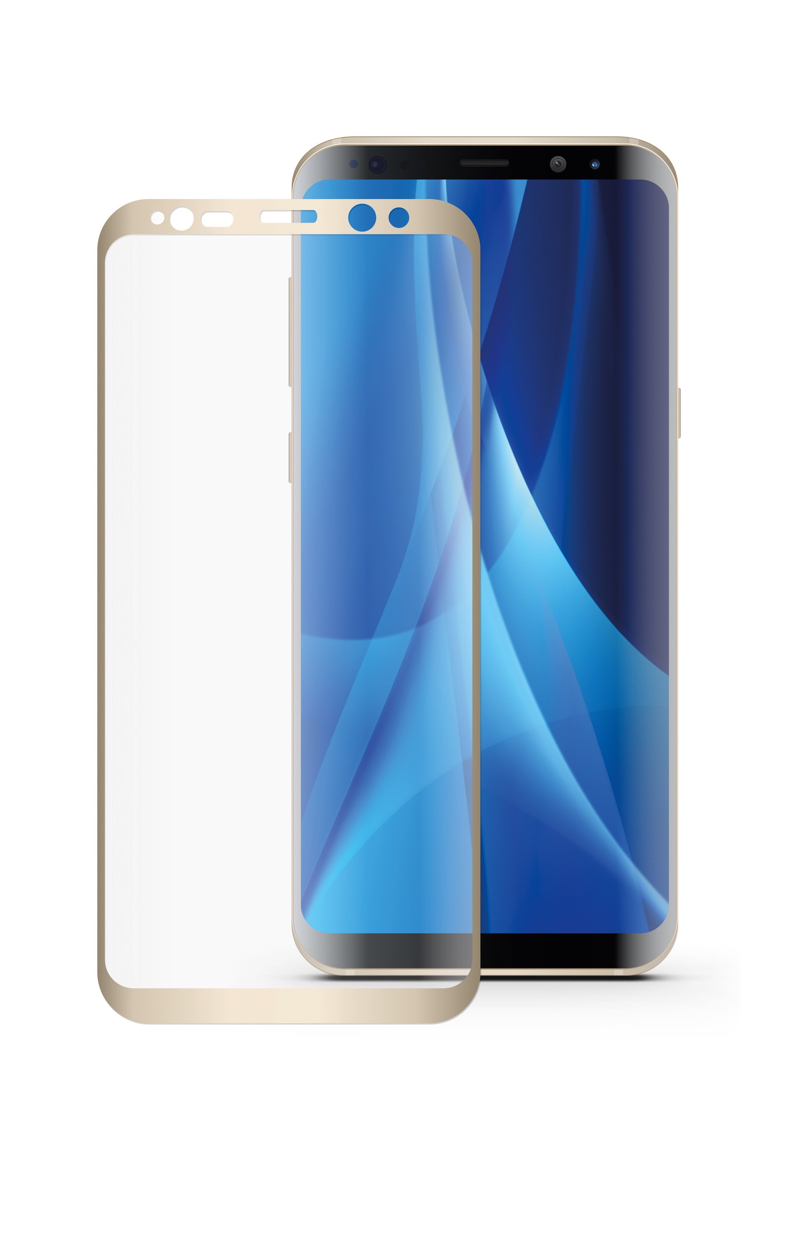 фото Защитное стекло Mobius для Samsung S8 3D Curved edge (Gold)