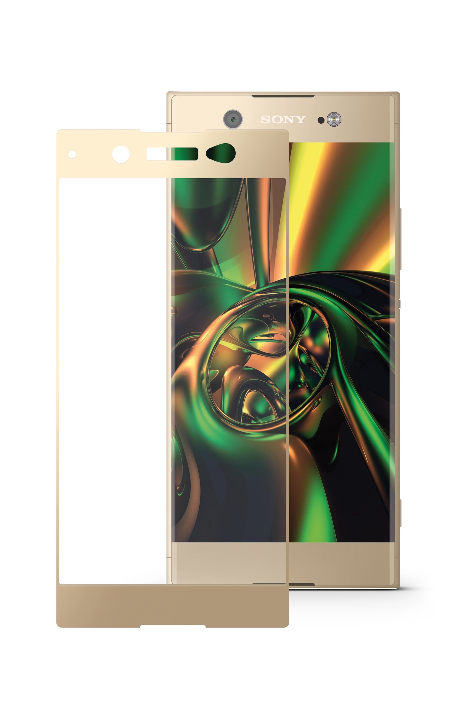 фото Защитное стекло Mobius для Sony Xperia XA1 Ultra 3D Full Cover (Gold)