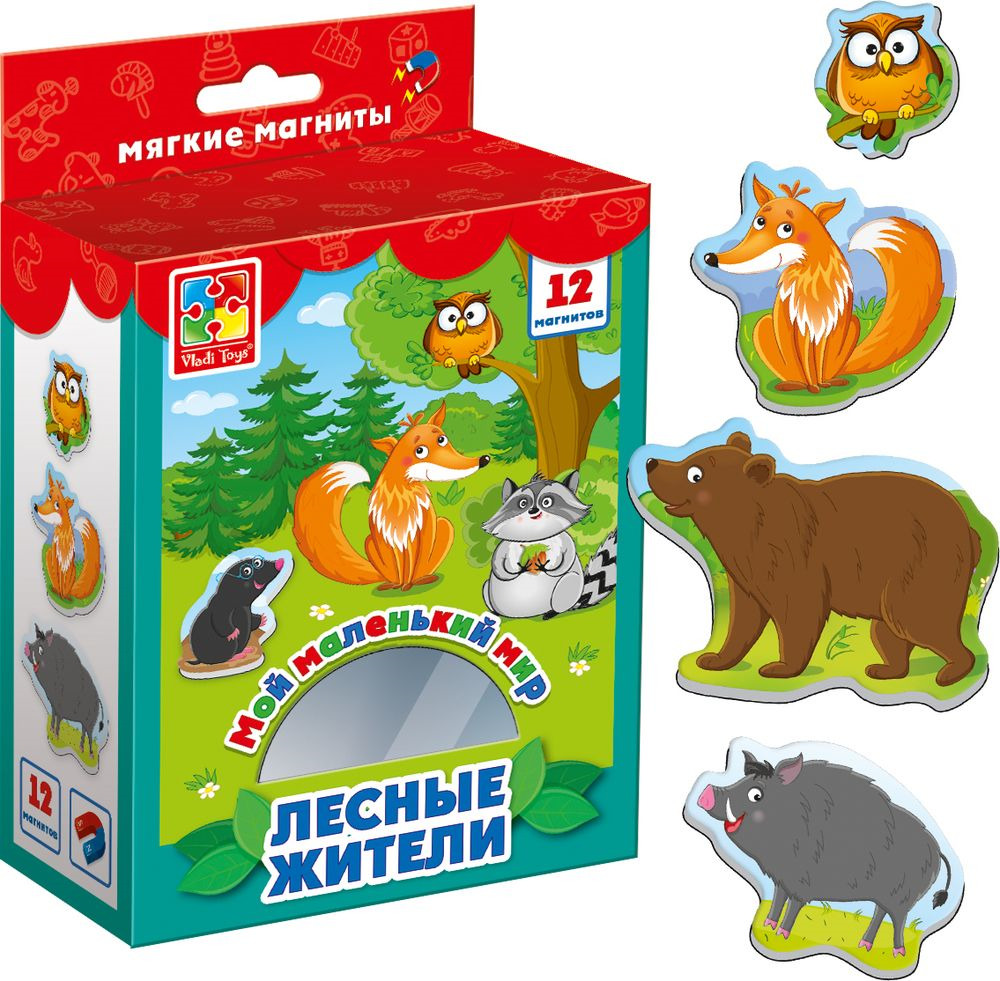 фото Обучающая игра Vladi Toys "Мой маленький мир. Лесные жители", VT3106-06