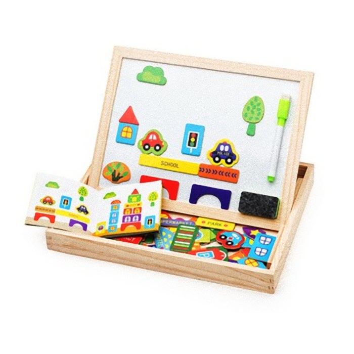 Интерактивная 3D доска для рисования Домики и машинки FindusToys Интерактивная 3D доска для рисования Домики и машинки FindusToys