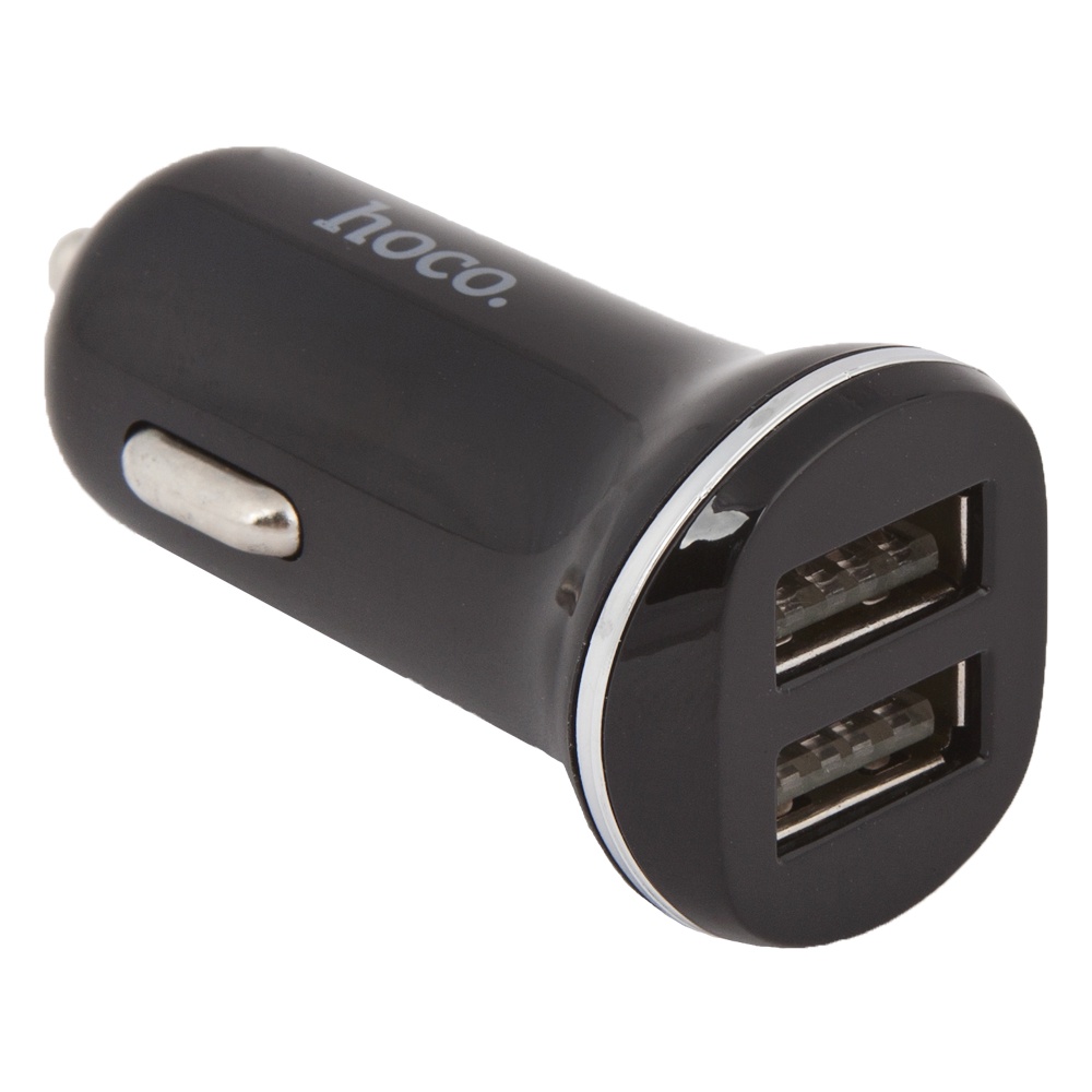 фото Автомобильное зарядное устройство Hoco Z1 Double Ported Car Charger 2хUSB 2,1A, Black