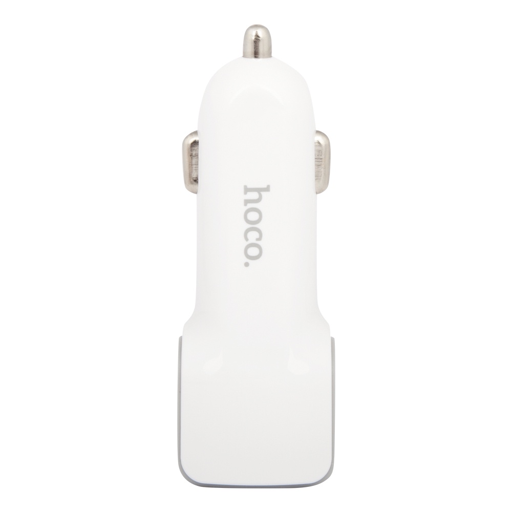 фото Автомобильное зарядное устройство Hoco Z23 Grand Style Dual-Port Car Charger 2хUSB 2,4A, White