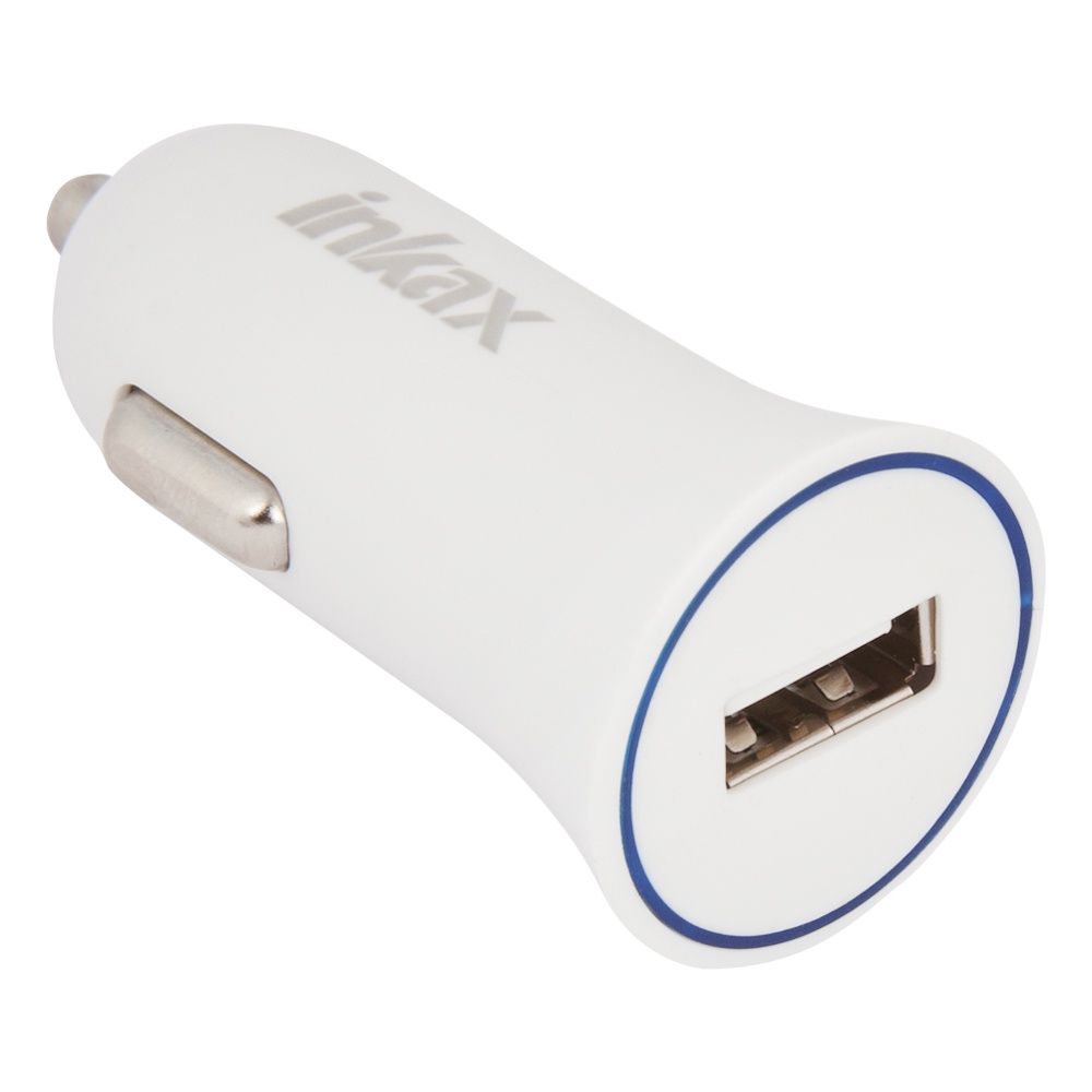 фото Автомобильное зарядное устройство Inkax CD-37 USB 1А, White