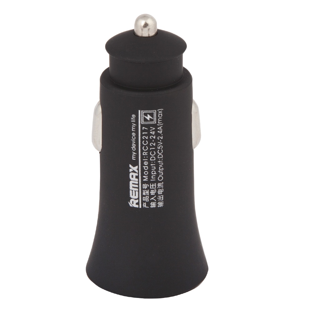 фото Автомобильное зарядное устройство Remax Rocket Car Charger RCC217 2хUSB 2,4А, Black