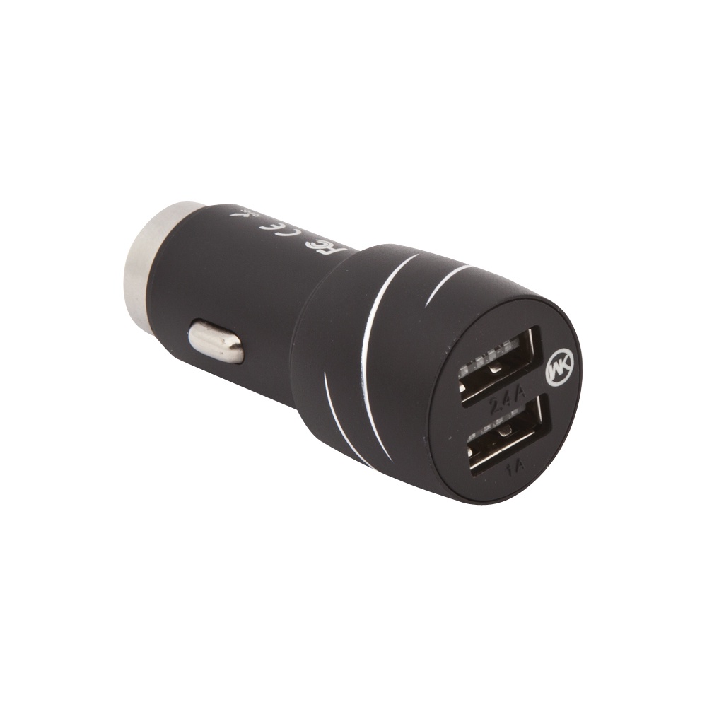 фото Автомобильное зарядное устройство WK Cat King 2USB Car Charger 2хUSB 2,4А WP-C10, Black