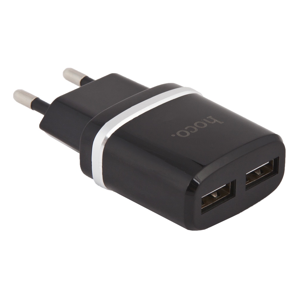 фото Сетевое зарядное устройство Ldnio Hoco C12 Smart Dual USB Charger Set 2 USB 2,4A, 0L-00037571, Black