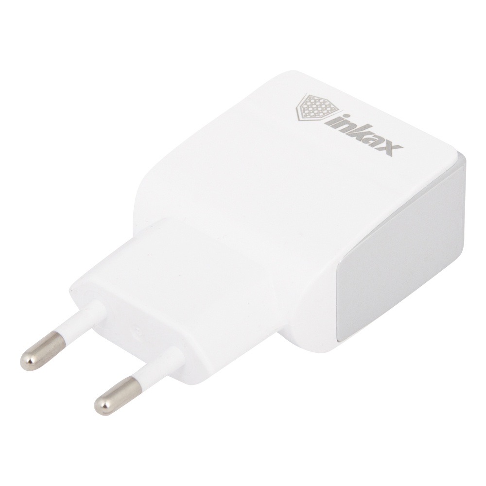 фото Сетевое зарядное устройство Inkax CD-23 Superior 2 USB 2,4A + кабель Micro USB, 0L-00040096, White