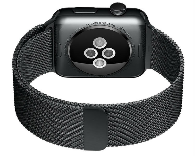 Ремешок для смарт-часов Aceshley Ремешок для Apple Watch 38 мм металлический, Черный, магнитный замок, ac38mb, черный
