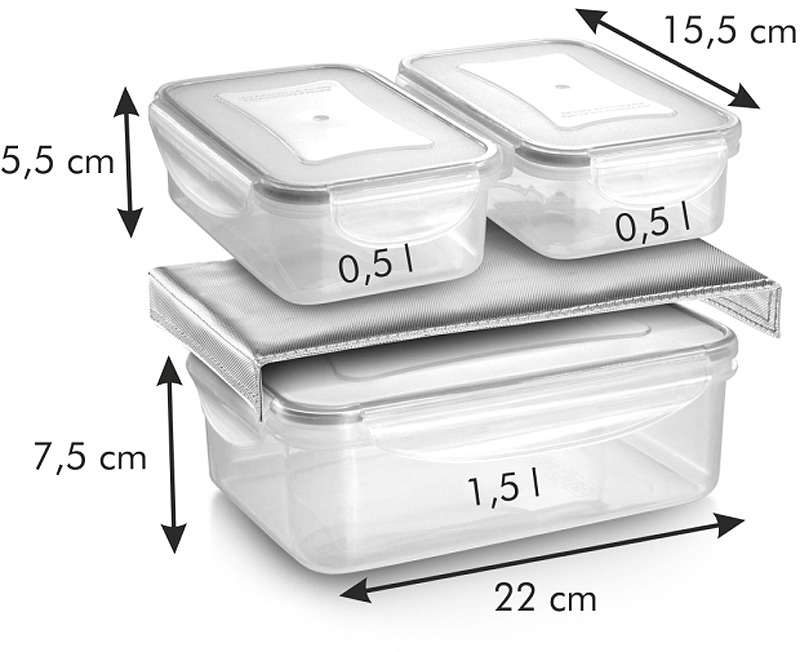 фото Термосумка Tescoma Freshbox, с 3 контейнерами