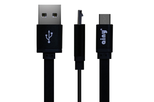 фото Кабель Ainy USB, micro USB,1 м, FA-047A, черный