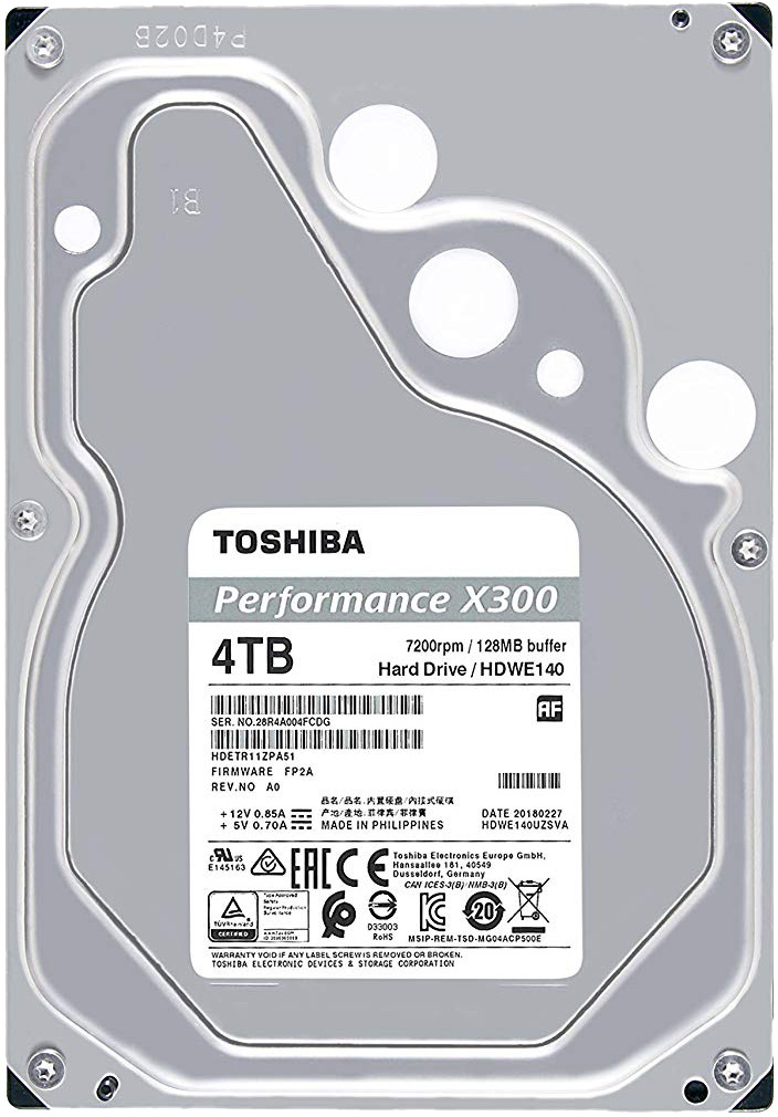 фото Жесткий диск Toshiba 4TB, HDWE140EZSTA