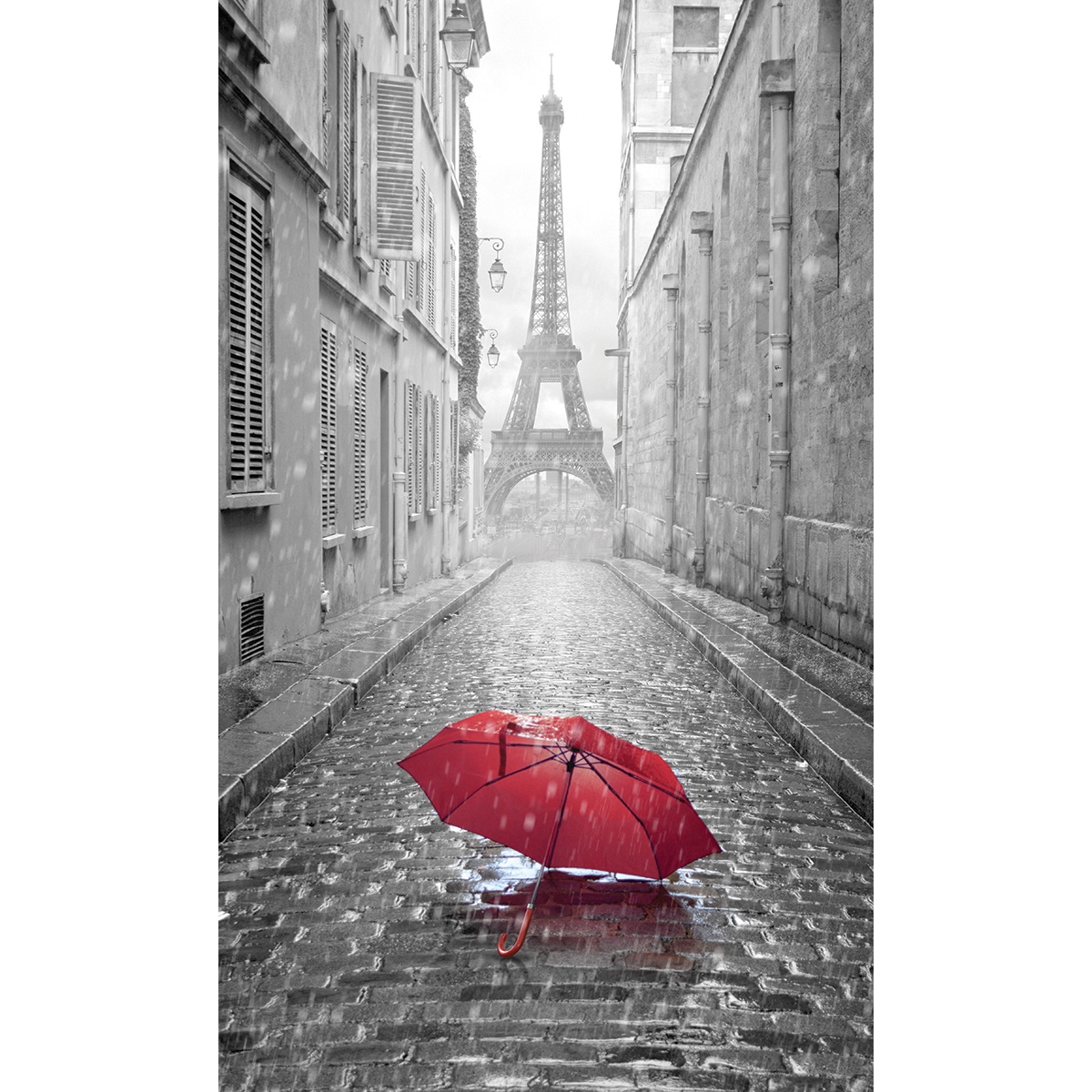 фото Картина на холсте Экорамка "Красный зонт", HE-101-487, 30x50 см
