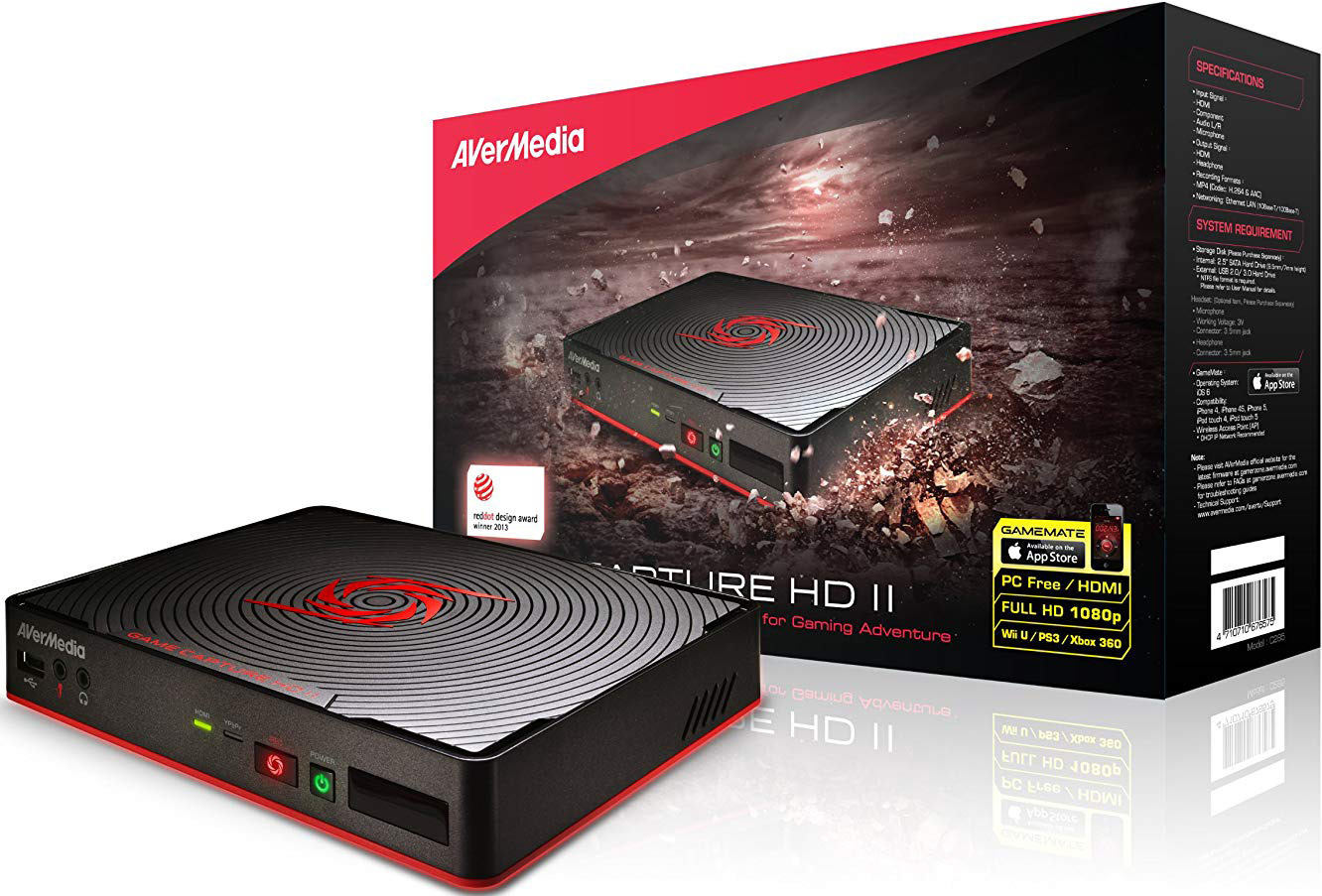 фото Карта видеозахвата AVerMedia C285 внешний PDU, GAME CAPTURE HD II