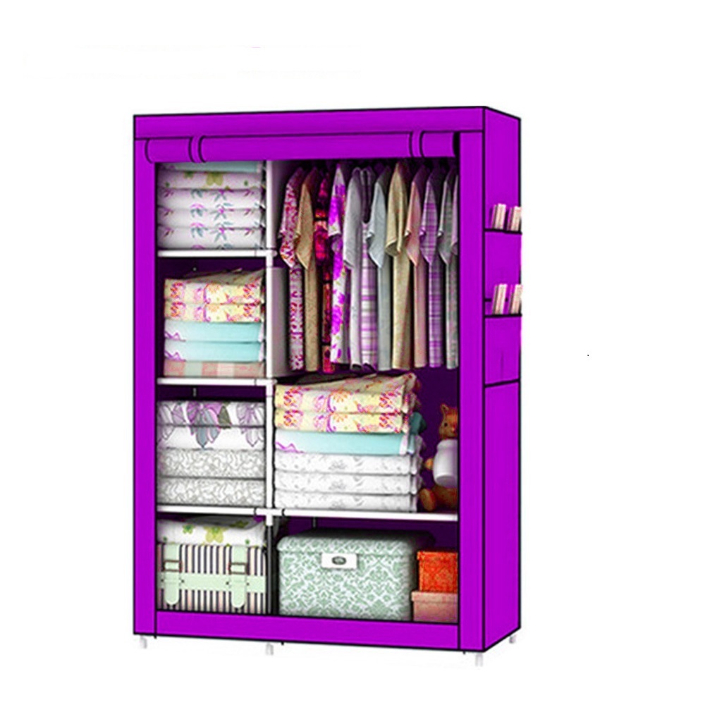 Тканевый шкаф Costway, R-07PU, фиолетовый