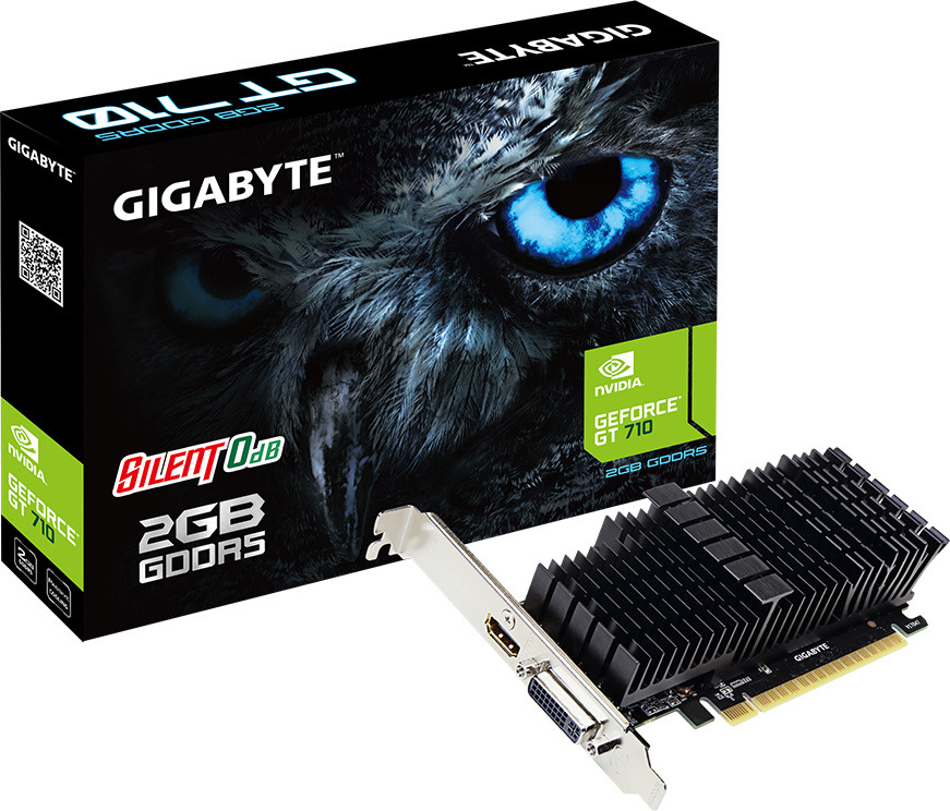 фото Видеокарта Gigabyte GeForce GT 710 Silent 2GB, GV-N710D5SL-2GL