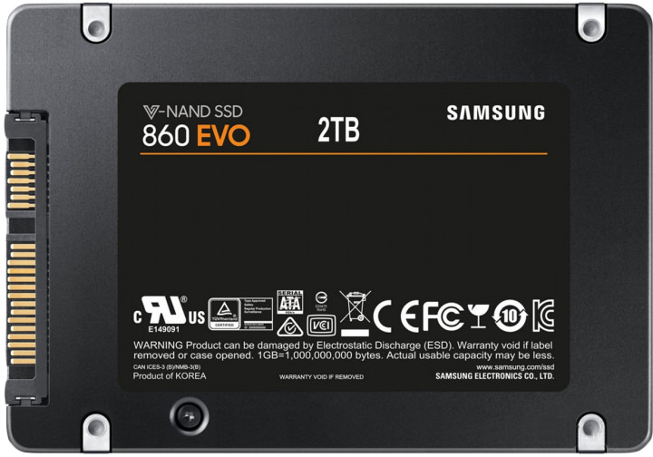 фото SSD накопитель Samsung 860 EVO 2TB, MZ-76E2T0BW