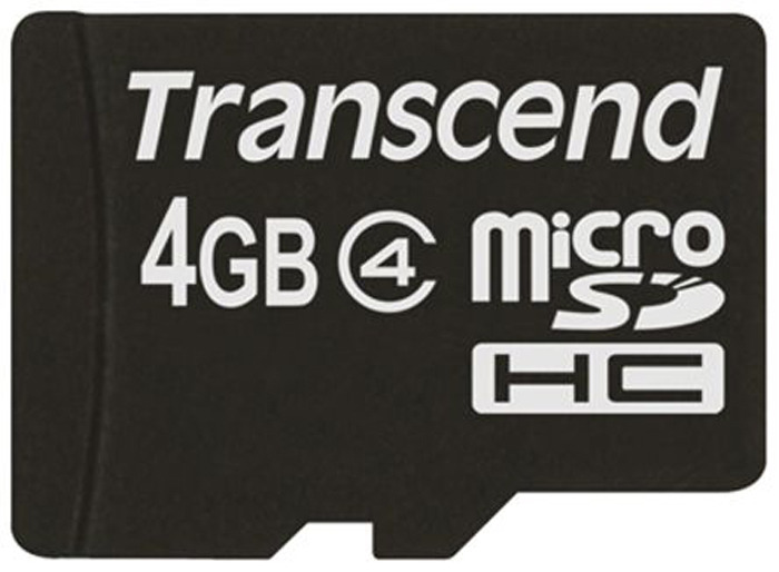 фото Карта памяти Transcend Class 4, без адаптера, TS4GUSDC4, 4GB