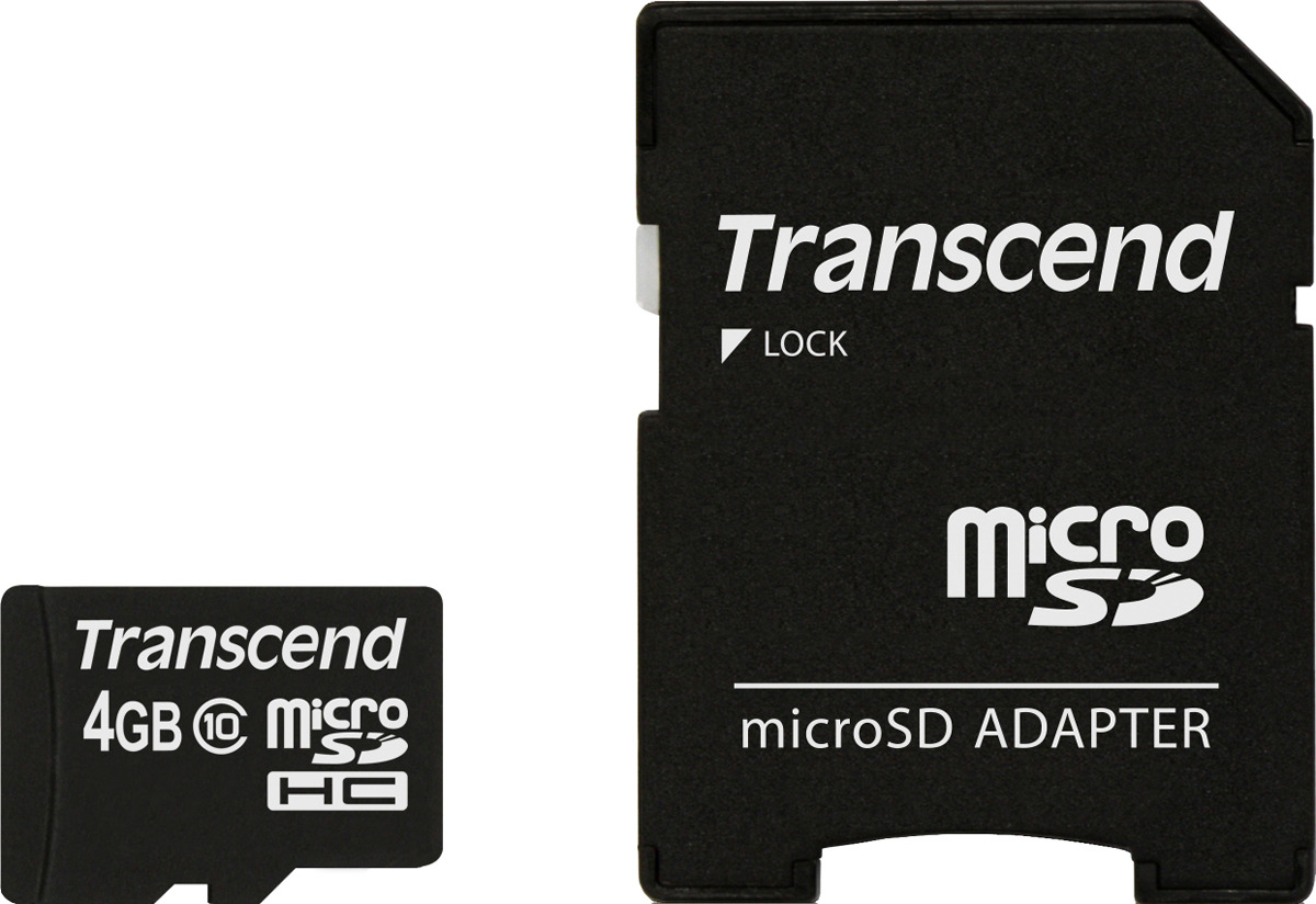 фото Карта памяти Transcend UHS-I Class 10 U1, TS4GUSDC10, 4GB