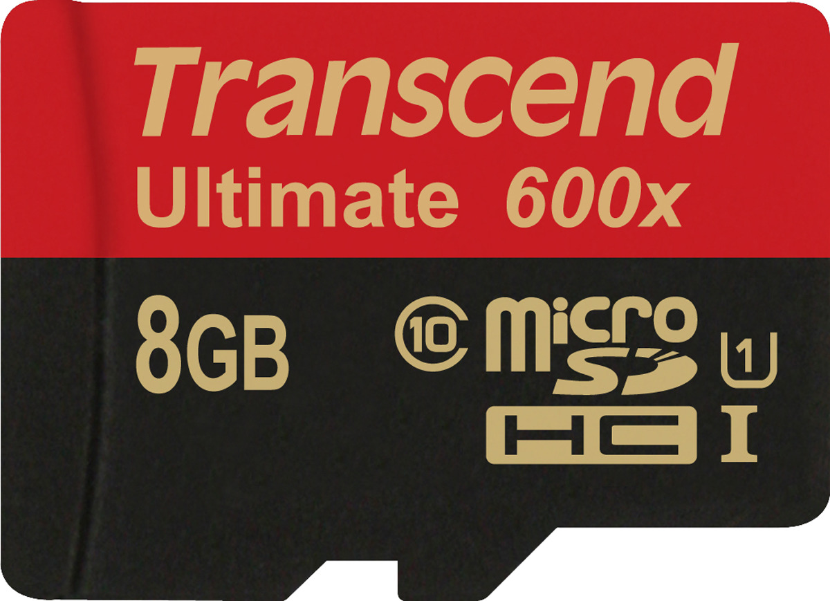 фото Карта памяти Transcend Ultimate UHS-I Class 10 U1, с адаптером, TS8GUSDHC10U1, 8GB