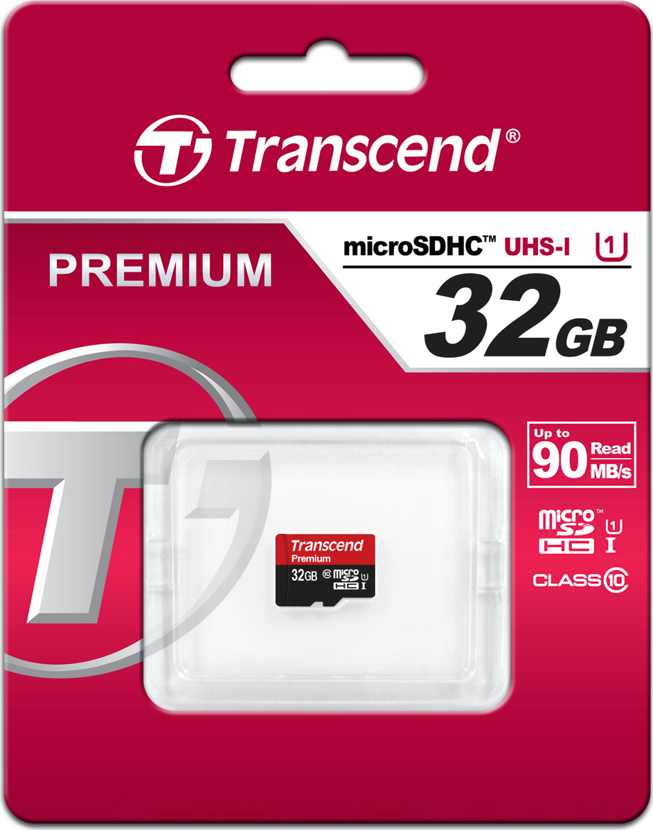 фото Карта памяти Transcend Premium UHS-I Class 10 U1, без адаптера, TS32GUSDCU1, 32GB