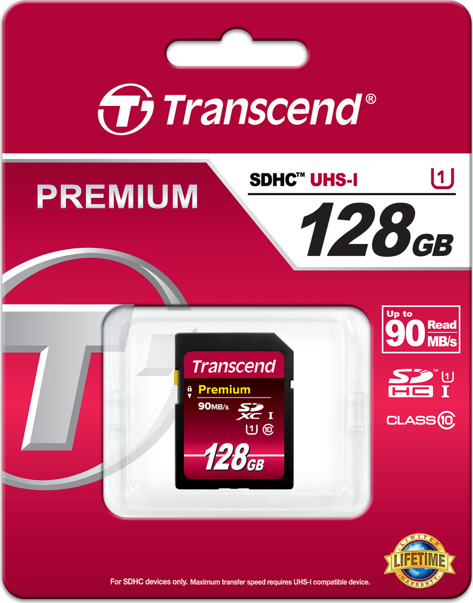 фото Карта памяти Transcend Premium UHS-I Class 10 U1, TS128GSDU1, 128GB