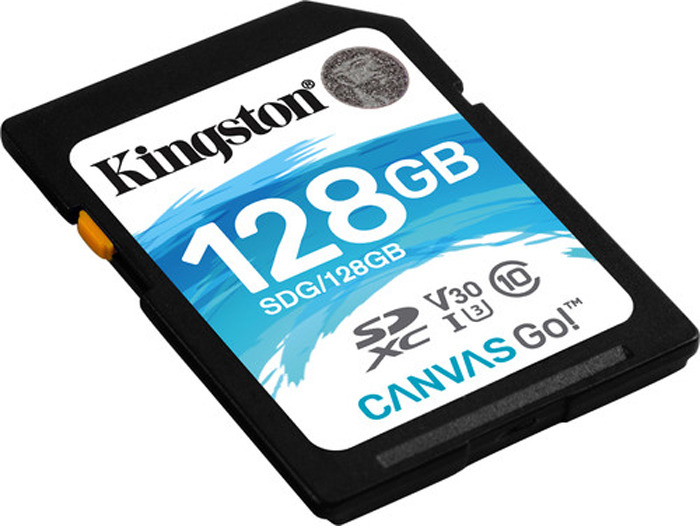 фото Карта памяти Kingston Canvas Go! UHS-I Class U3 V30, SDG/128GB, 128GB