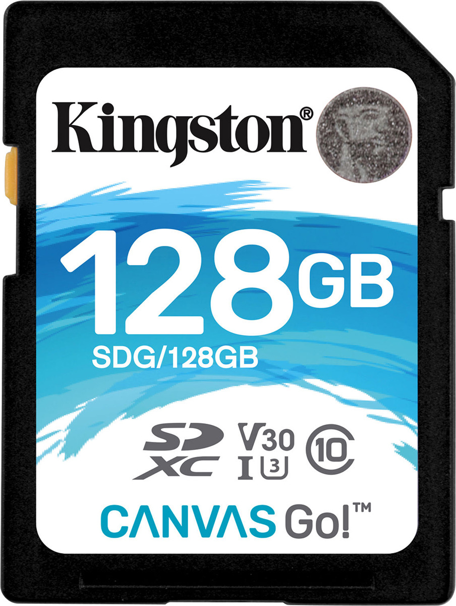 фото Карта памяти Kingston Canvas Go! UHS-I Class U3 V30, SDG/128GB, 128GB