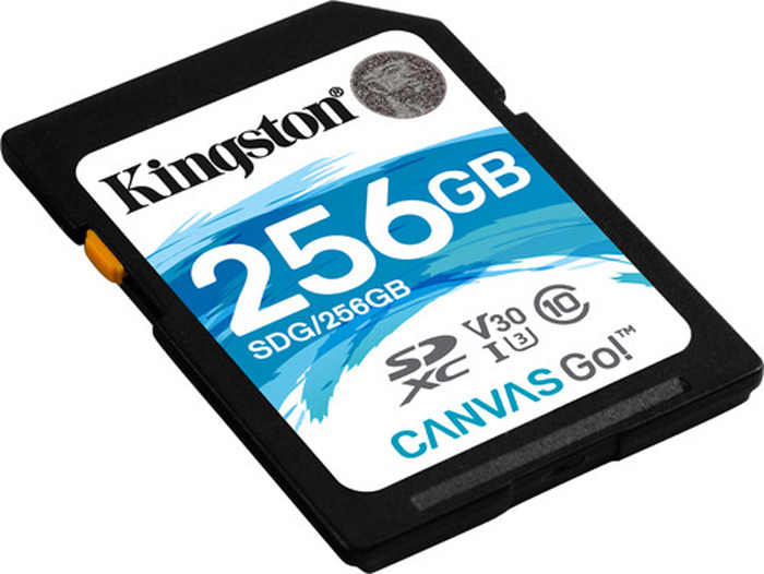 фото Карта памяти Kingston Canvas Go! UHS-I Class U3 V30, SDG/256GB, 256GB