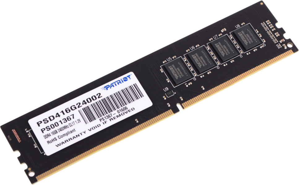 фото Модуль оперативной памяти Patriot DDR4 16Gb 2400MHz, PSD416G24002 Patriot memory