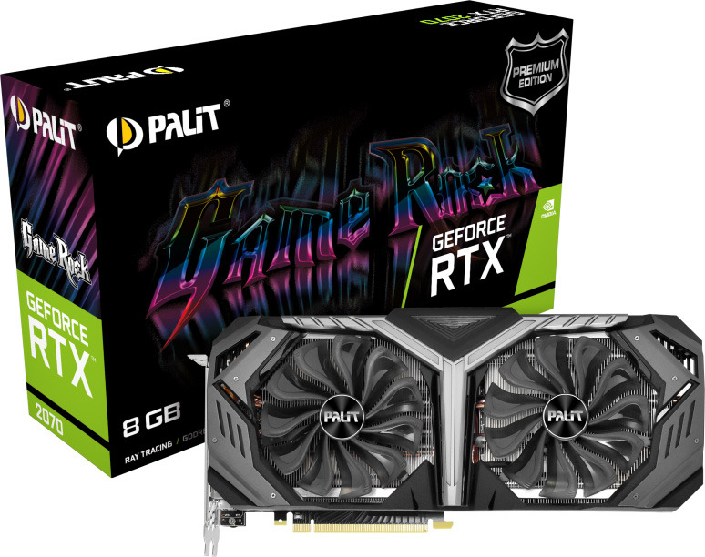 фото Видеокарта Palit GeForce RTX 2070 GameRock Premium 8GB, NE62070H20P2-1061G