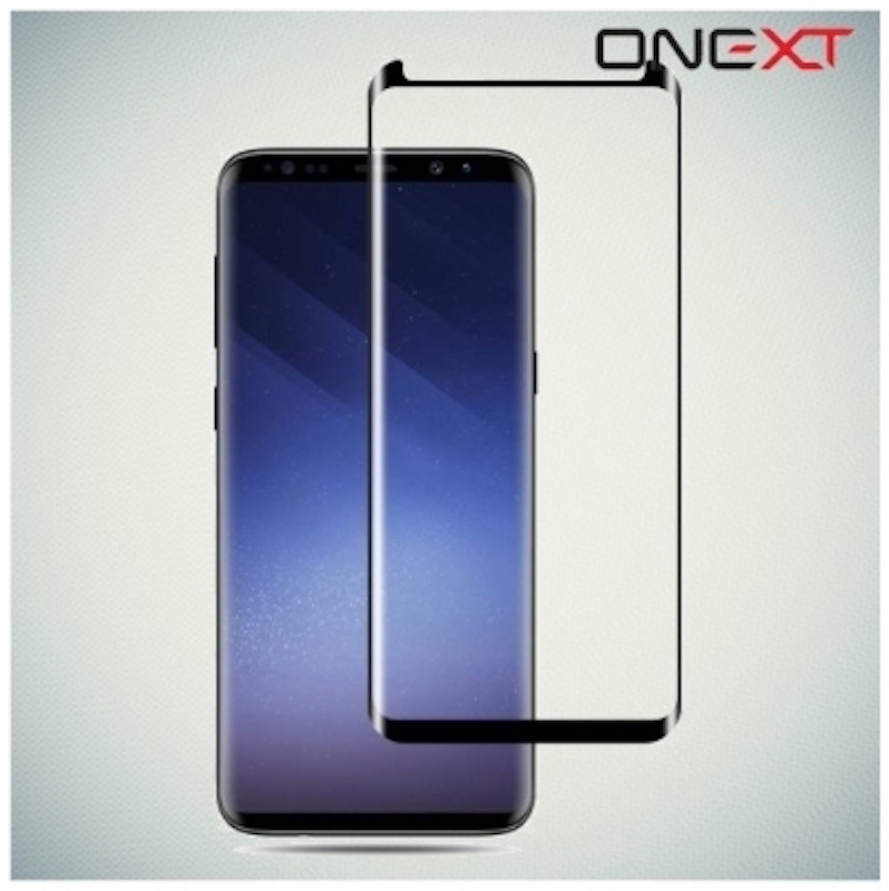 фото Защитное стекло Onext для телефона Samsung Galaxy J4 2018, 641-41692, с рамкой, золотой, full glue