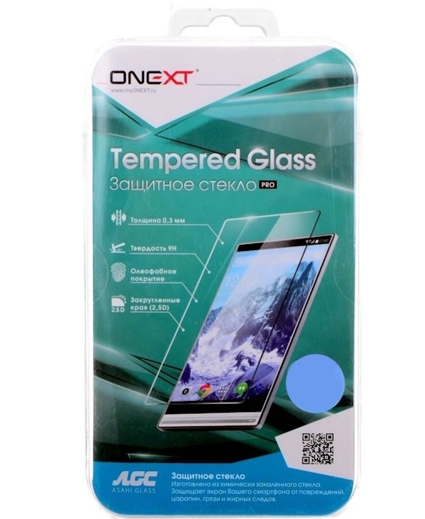 фото Защитное стекло Onext для Meizu M5c, 641-41455, с рамкой, черный