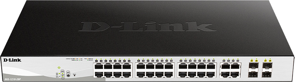 Коммутатор D-Link DGS-1210-28P/F1A 24G 24PoE 193W управляемый, шт