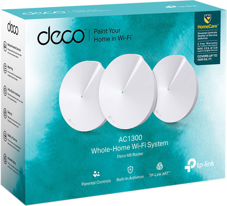 фото Маршрутизатор TP-Link Deco M5, DECO M5(3-PACK), белый