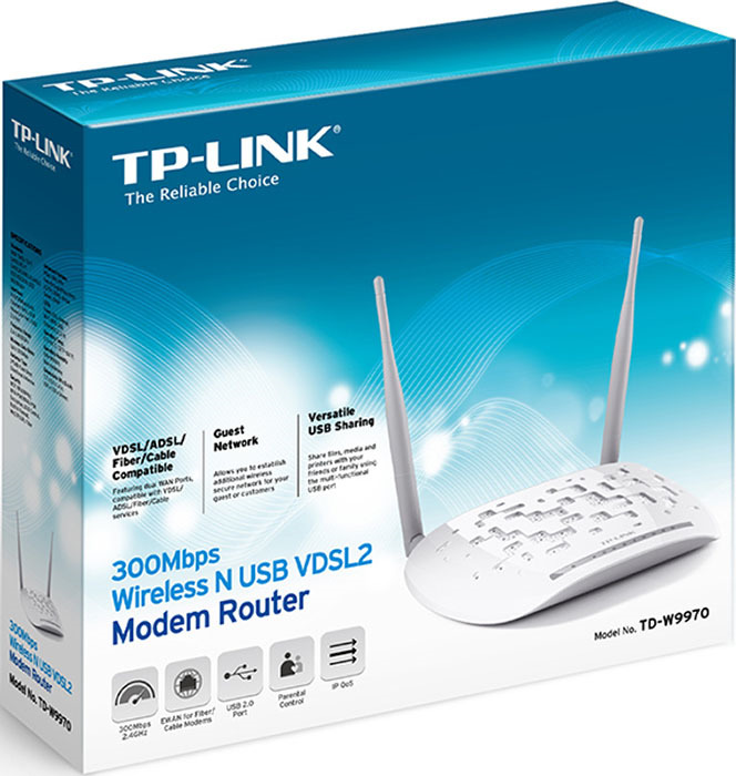 фото Маршрутизатор TP-Link, TD-W9970, белый