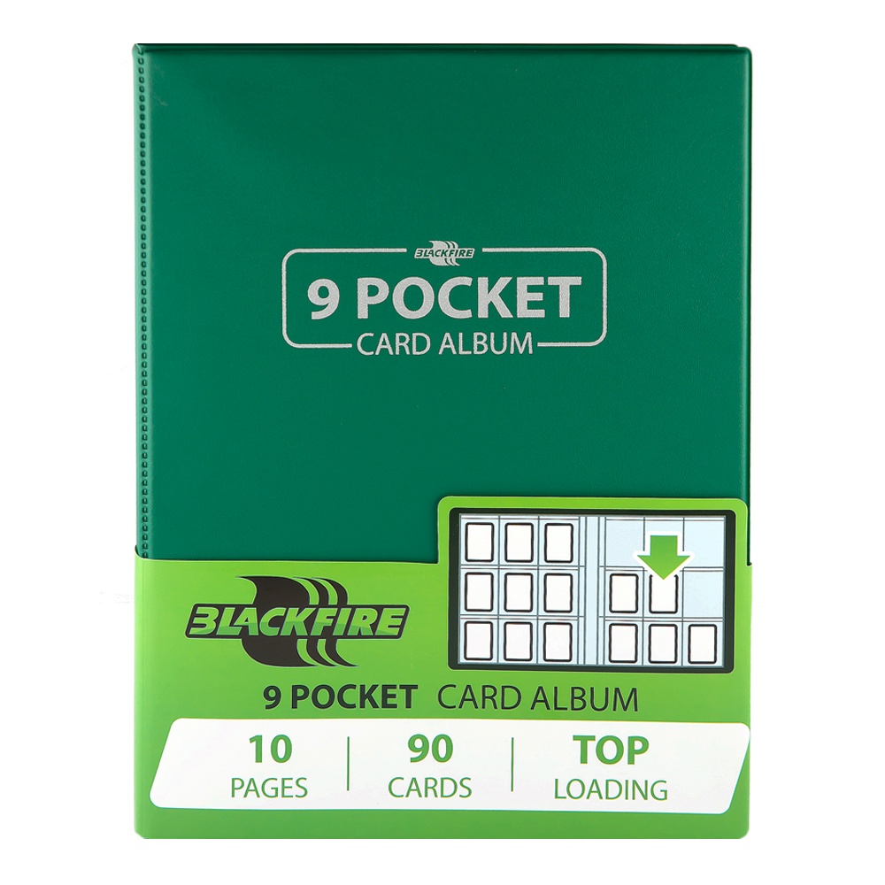 Альбом для хранения коллекрионных карт Black Fire 9 Pocket Card Album, BCCA_0905, зеленый