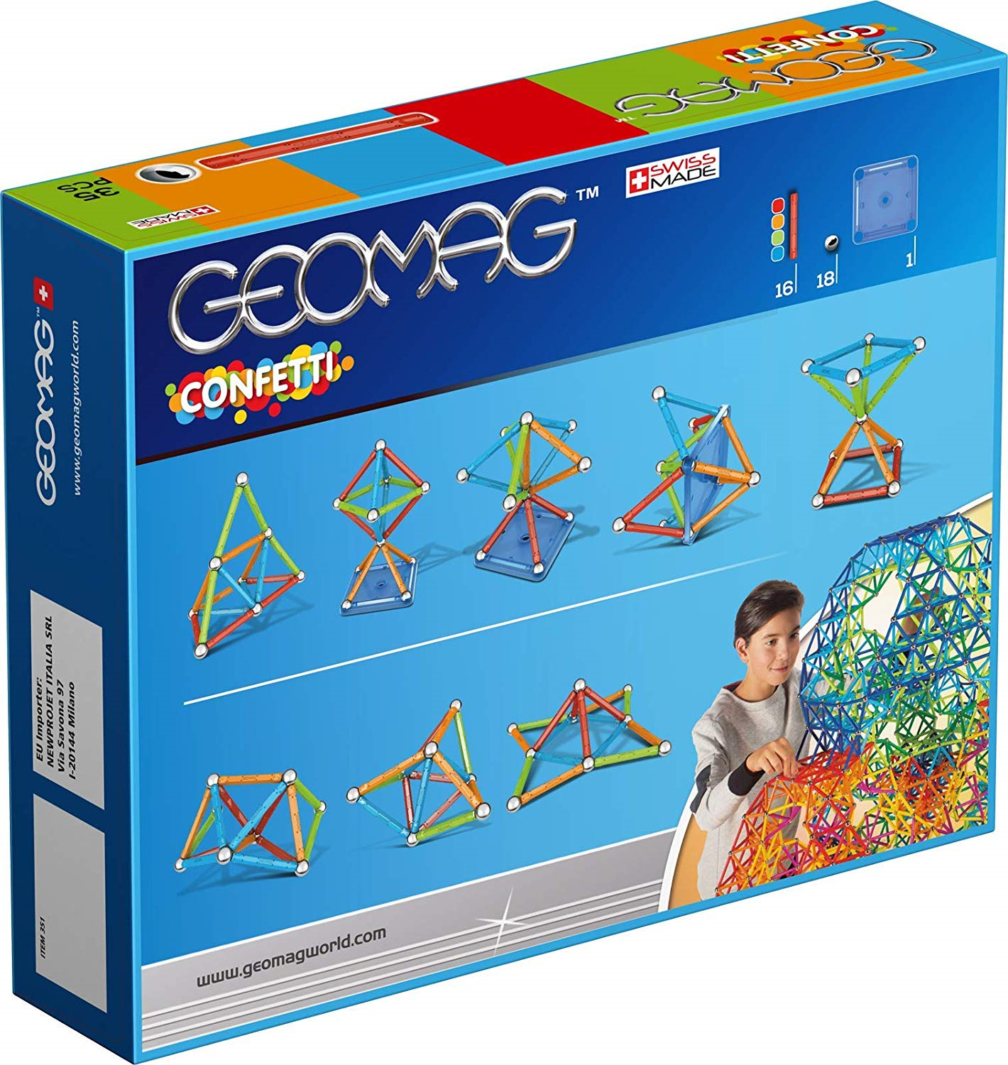 фото Конструктор магнитный Geomag Confetti, 351