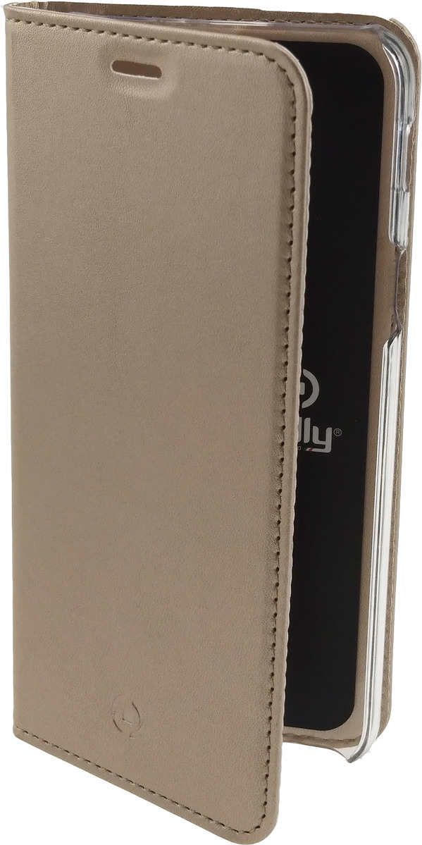 фото Чехол-книжка Celly Air Case для Samsung Galaxy A6 (2018), AIR737GDCP, золотой