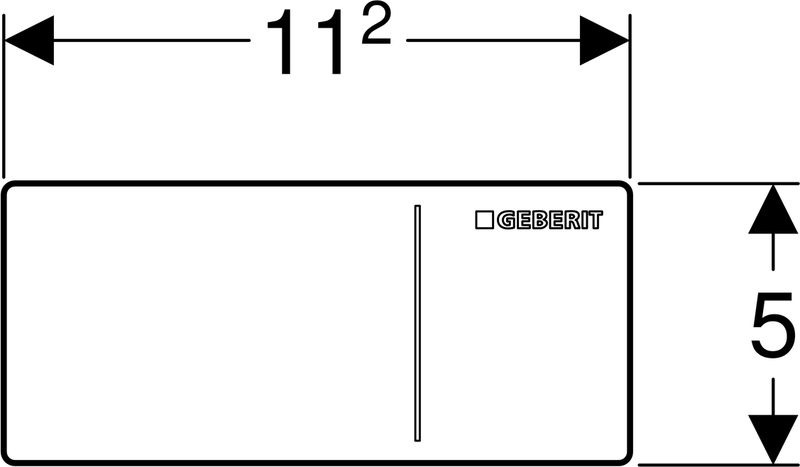 фото Клавиша смыва дистанционная Geberit Sigma 70, для бачков Sigma 8 см, 115.635.FW.1, стальной