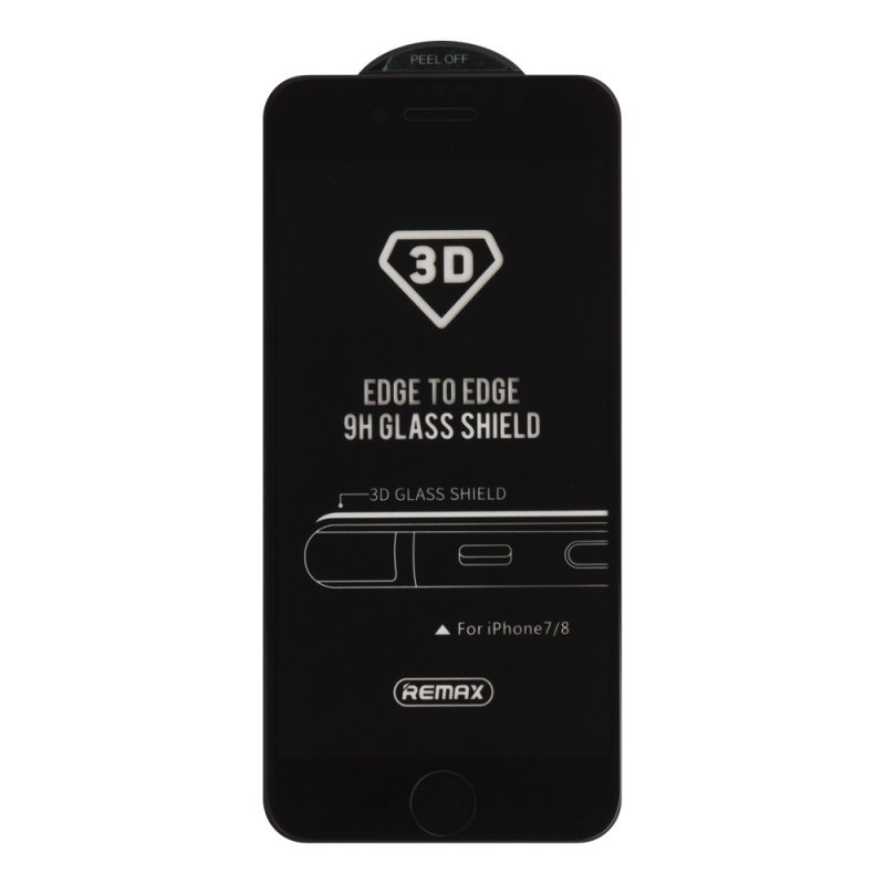 фото Защитное стекло REMAX Caesar 3D Tempered Glass GL-04 для iPhone 7/8 с рамкой, 0L-00037705, черный