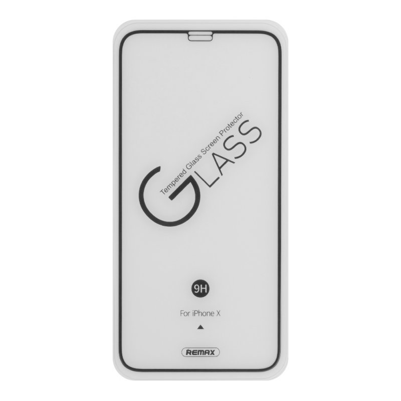 фото Защитное стекло REMAX Perfect Series Tempered Glass для iPhone X GL-09, 0L-00037677, черный