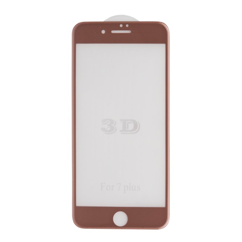 фото Защитное стекло Liberty Projekt Tempered Glass 3D для iPhone 7 Plus, с рамкой, 0L-00032635, розовый Liberty project