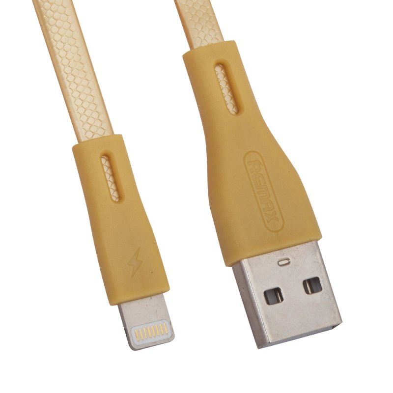 фото USB кабель Remax Full Speed Pro RC-090i Apple 8 pin, 0L-00036771, золотой