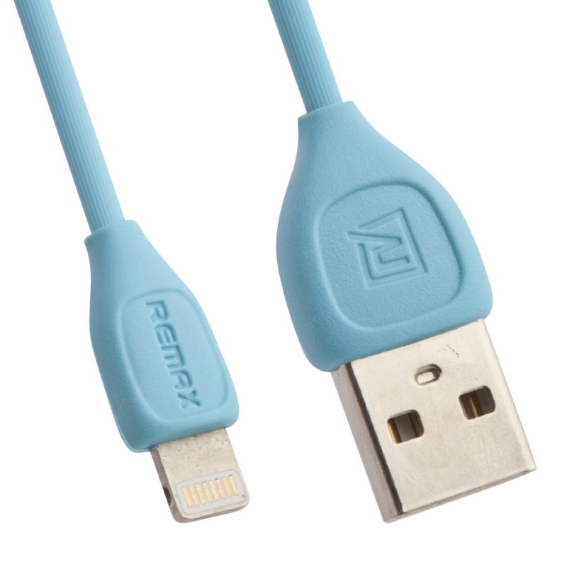 фото USB кабель Remax Lesu RC-050i Apple 8 pin, 0L-00035746, синий