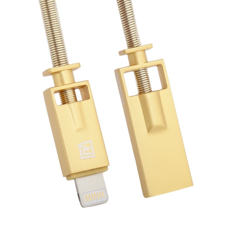 фото USB кабель Remax Royalty RC-056i Apple 8 pin, 0L-00034464, золотой