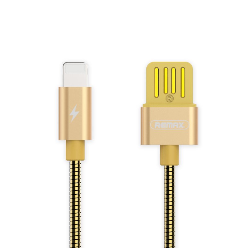 фото USB кабель REMAX Tinned Copper Series Cable RC-080i Apple 8 pin, 0L-00035723, золотой