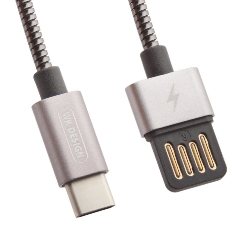 фото USB кабель WK Alloy WDC-039 USB Type-C, 0L-00034811, черный